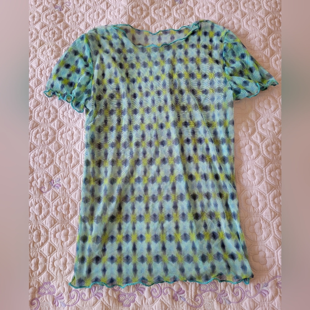 Fruity Booty x Office Kiko blue "Kessho" tee XS Kiko Mizuhara